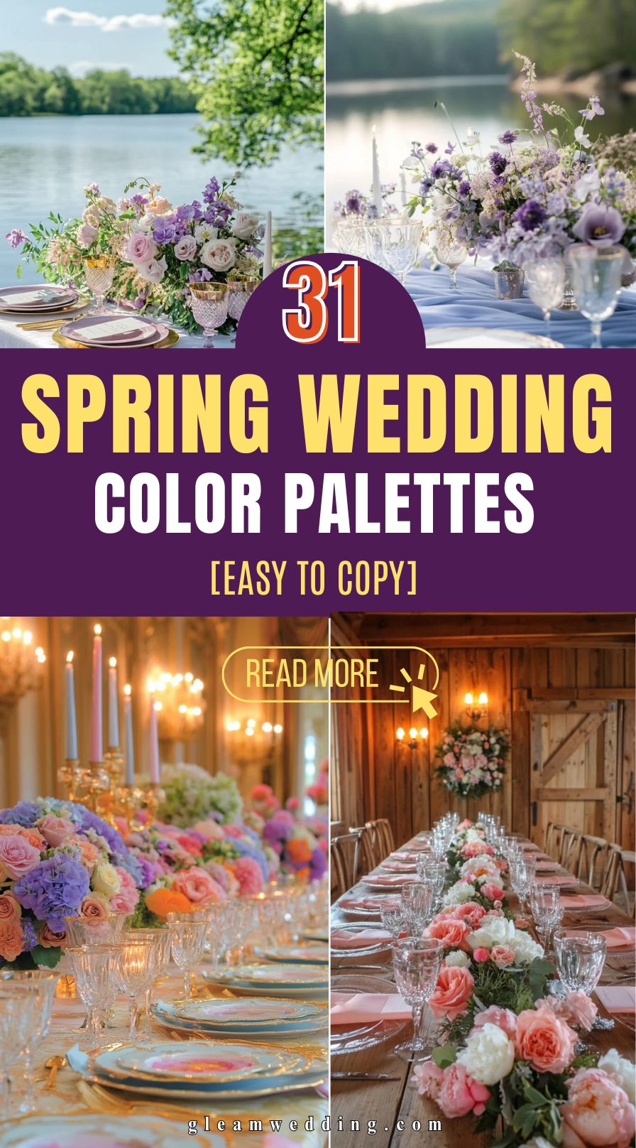 31 Spring Wedding Color Palettes Ideas!