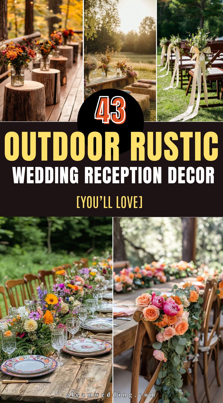 43 Unique Outdoor Rustic Wedding Reception Decor Ideas 2025!