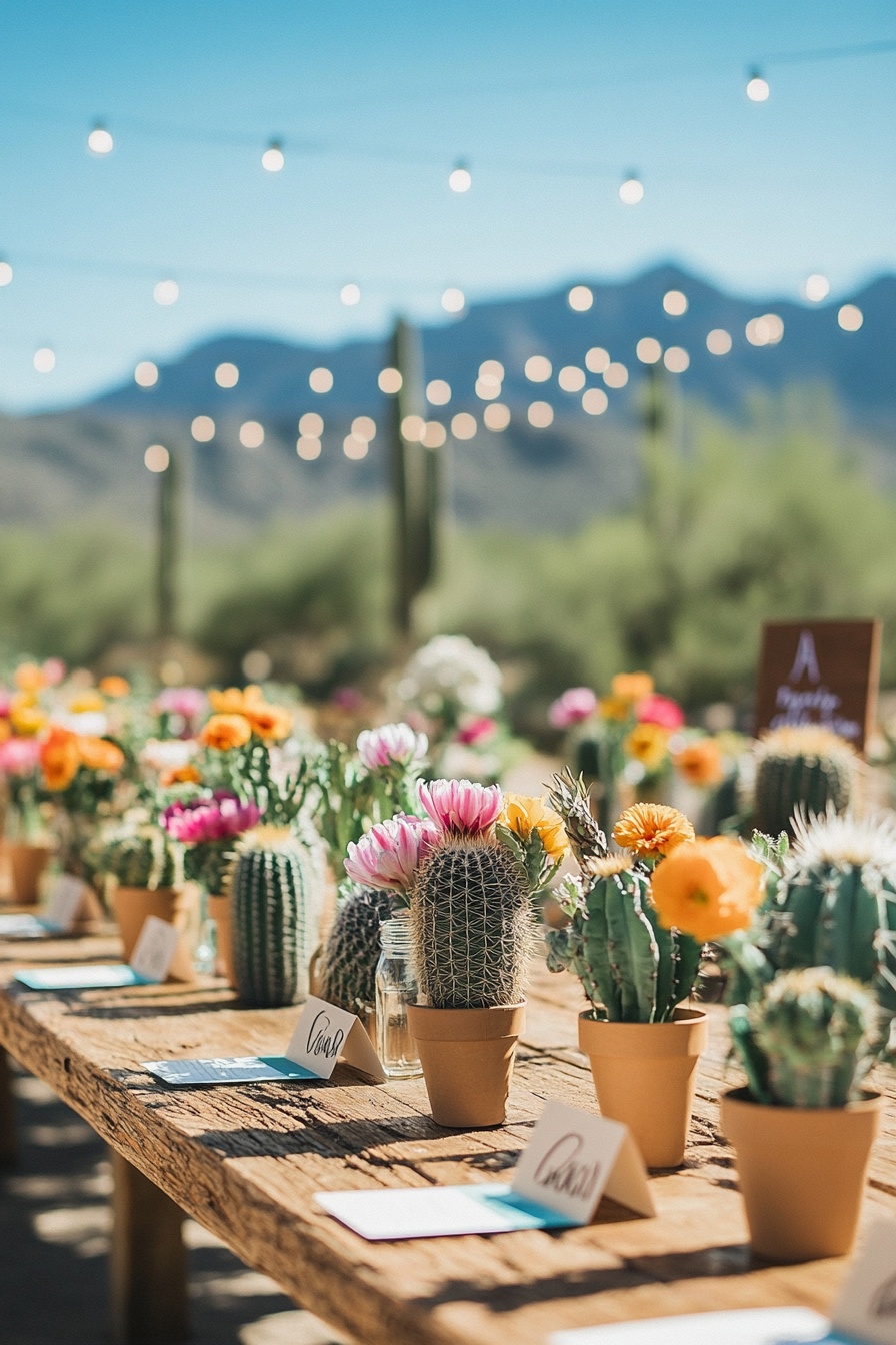 Cactus-Centered Tablescape