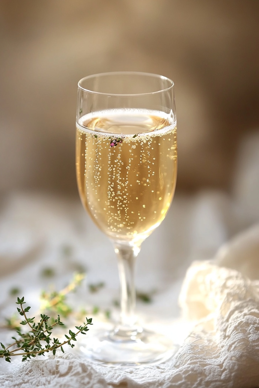 Gold-Dusted Champagne Fizz