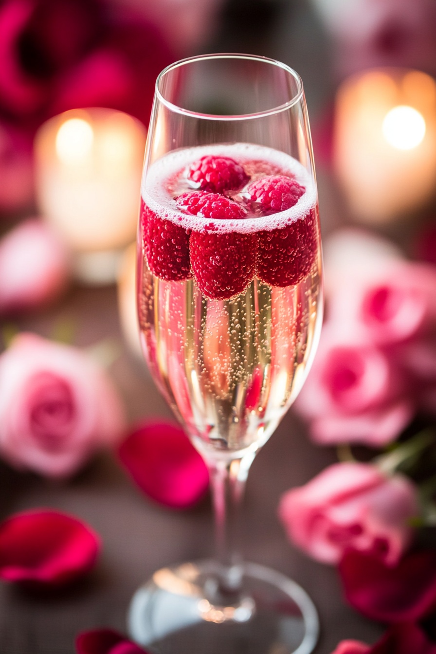 Raspberry Royale Champagne Cocktail