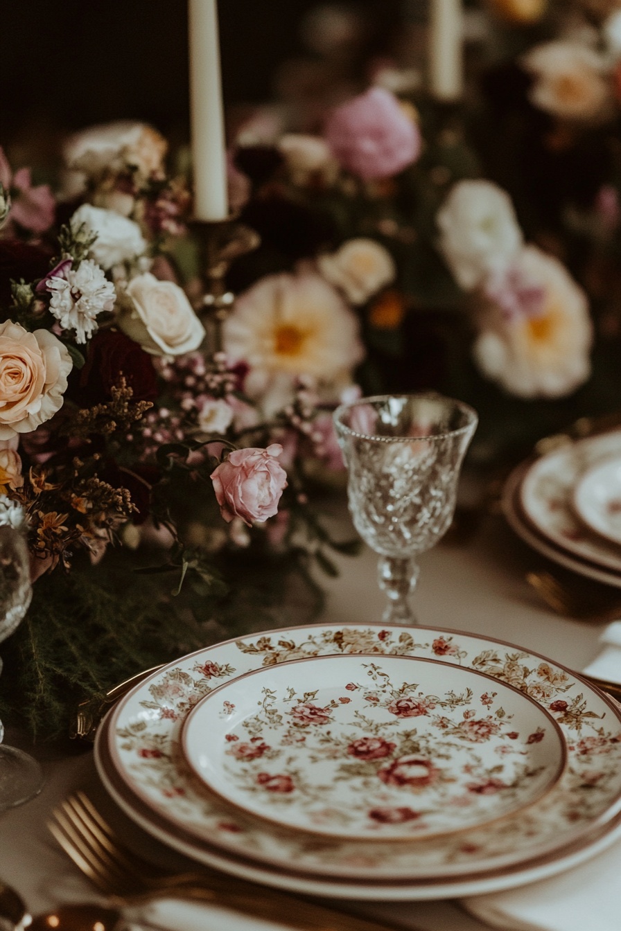 Floral Touches and Fine China
