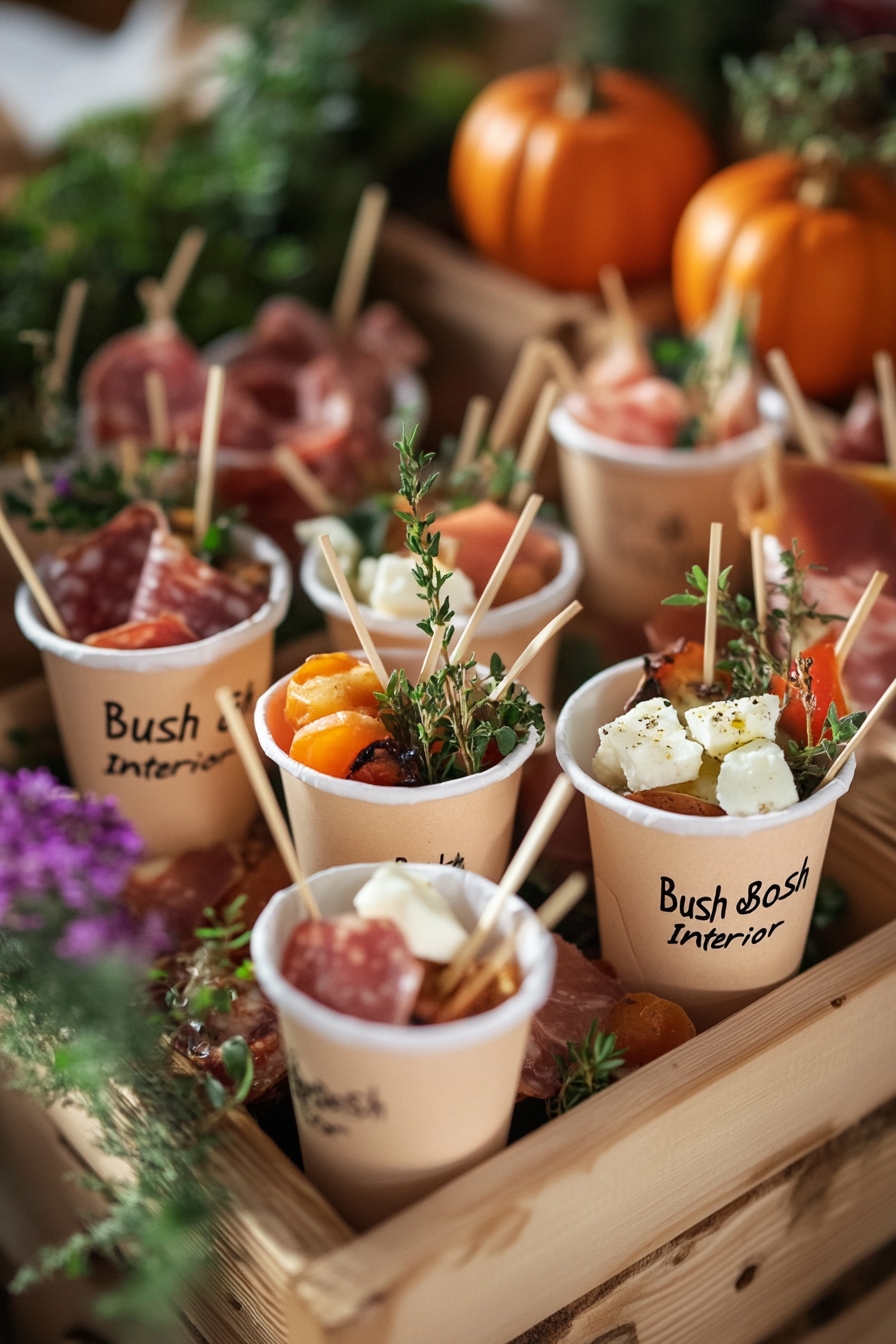 Appetizers in Custom Cups