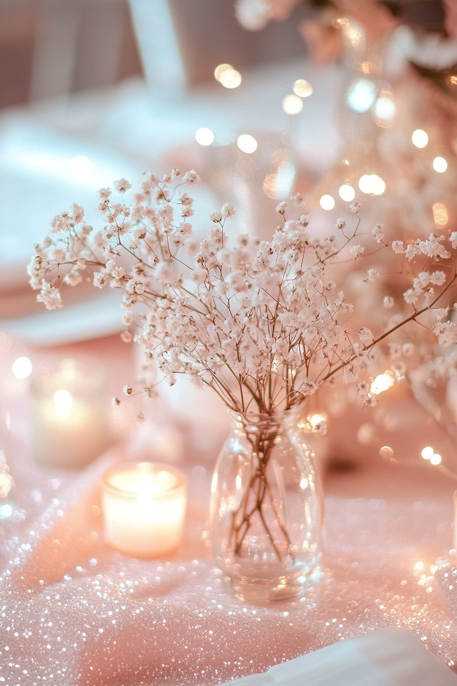 Baby’s Breath in a Glass Jar