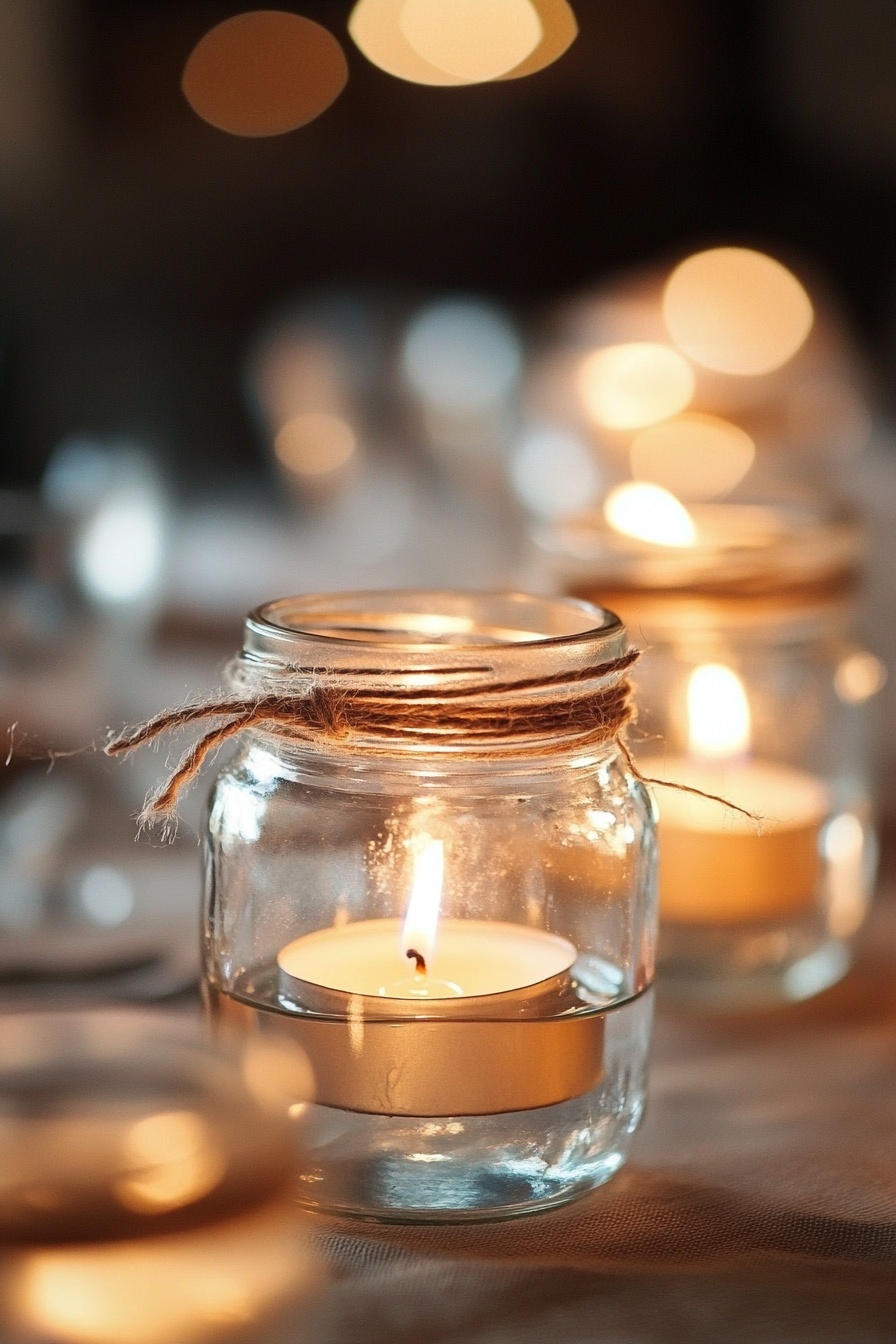 Mason Jar Candle Decor