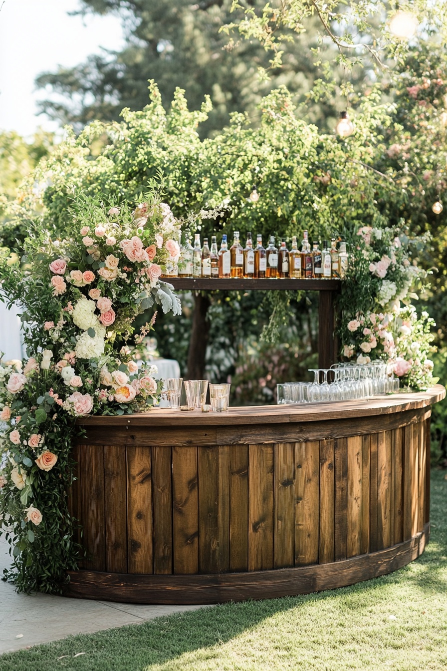 Gorgeous Floral Cocktail Bar