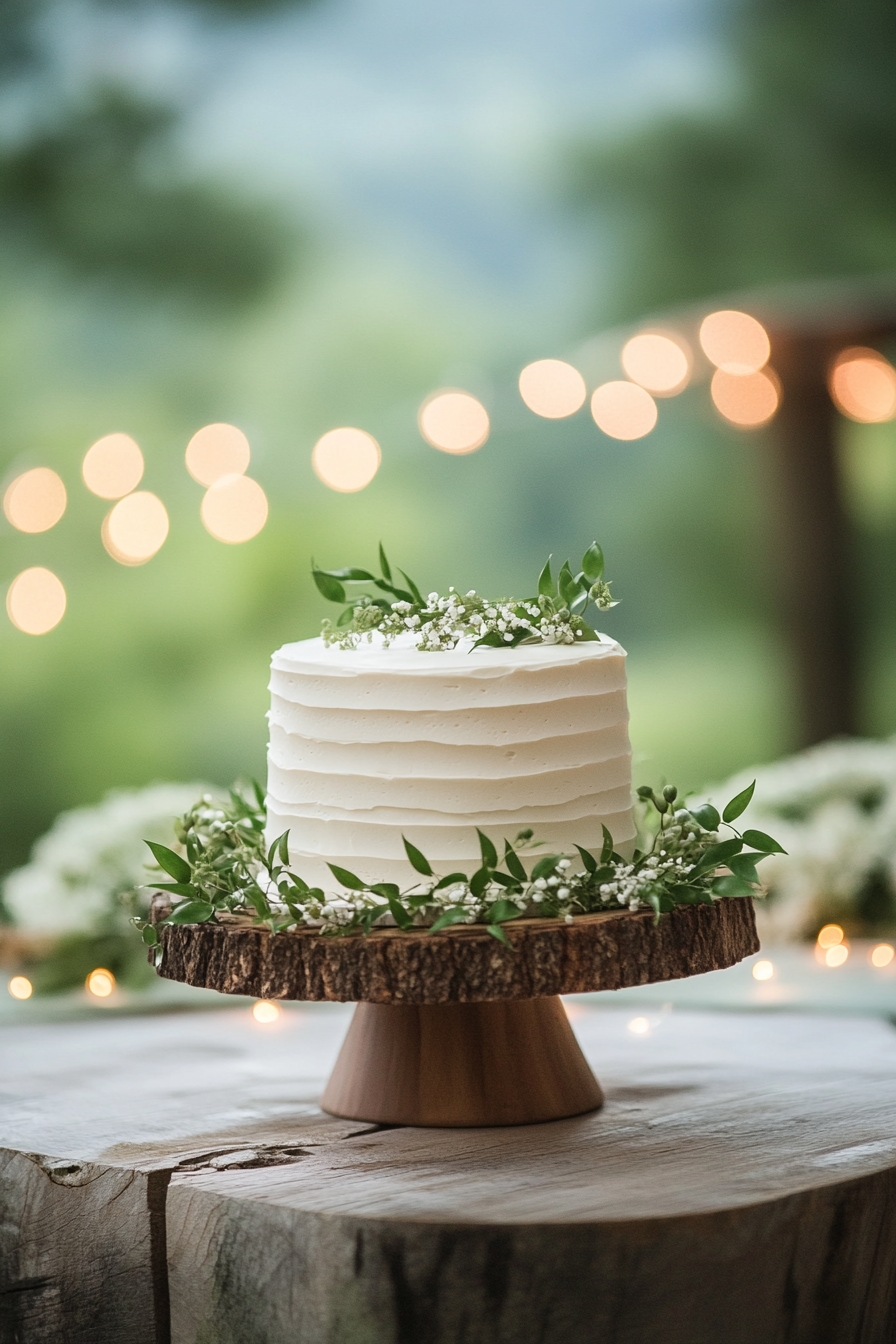 Cake Surrounded by Natural Beauty