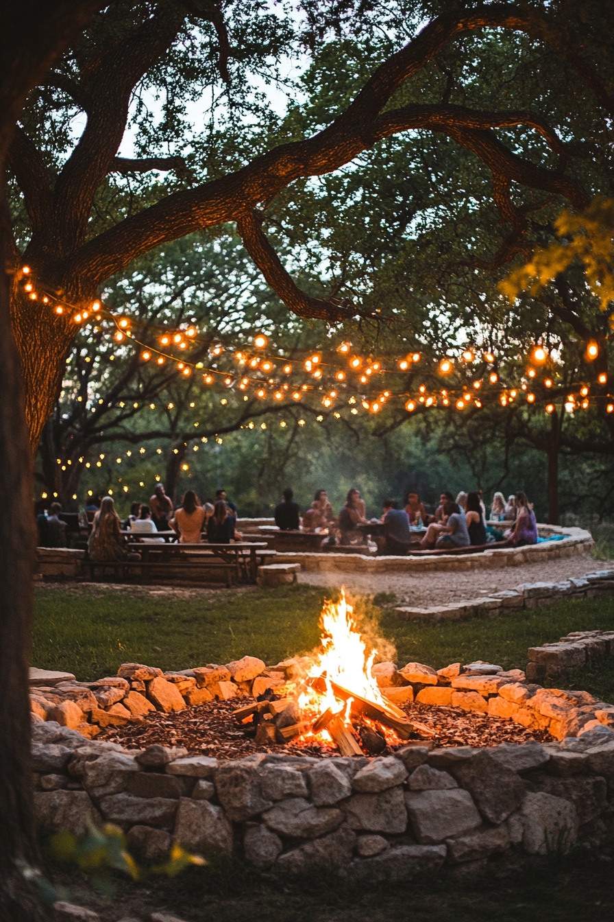 Outdoor Gatherings Around a Rustic Fire Pit