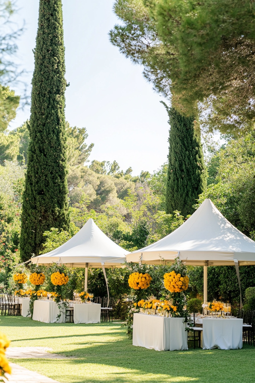 Outdoor Celebration with Chic Tented Decor