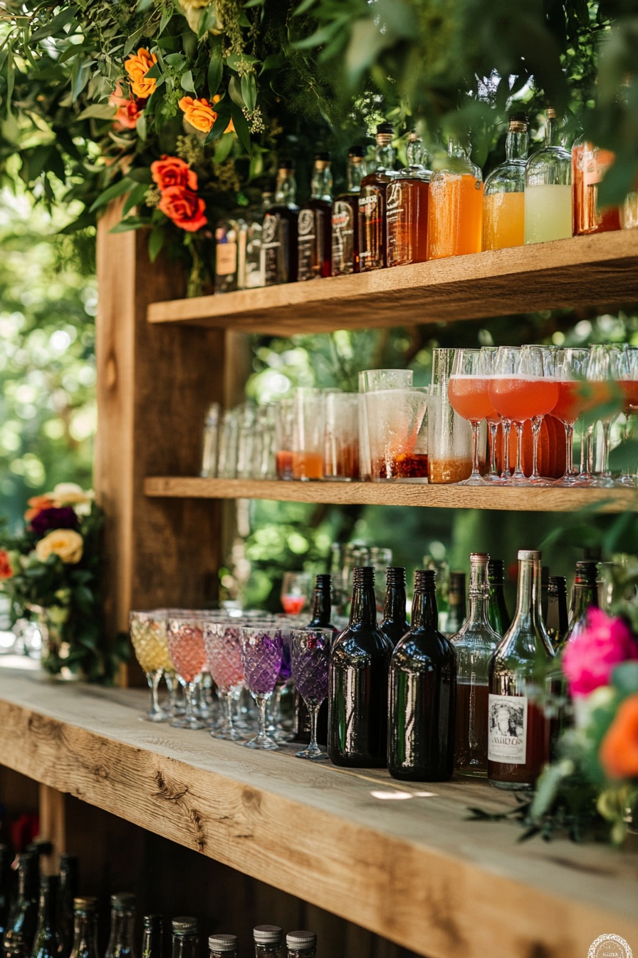 Outdoor Bar with Handcrafted Details