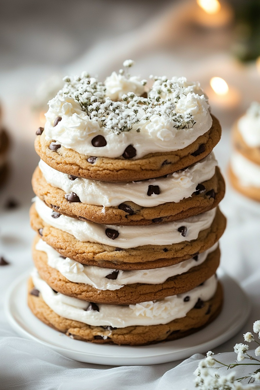 Chocolate Chips and Whipped Frosting