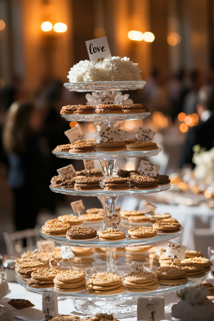 A Stylish Tiered Cookie Bar for Your Wedding