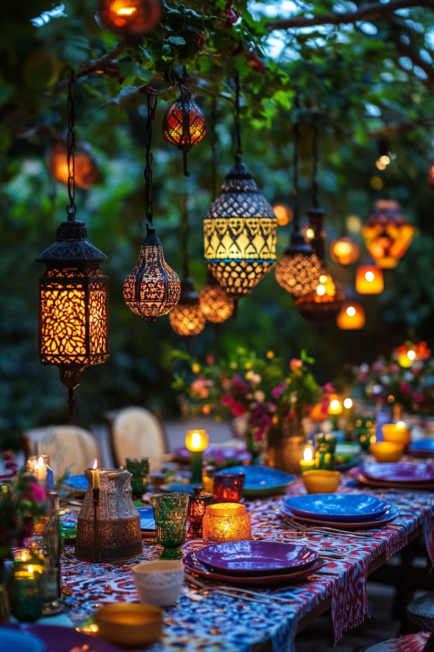 Dinner Under the Glow of Lanterns