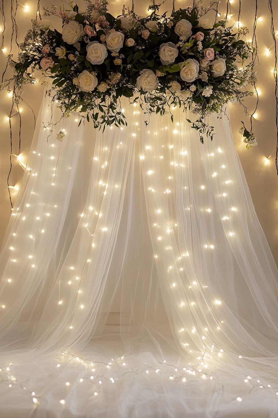 Floral and Light Backdrop