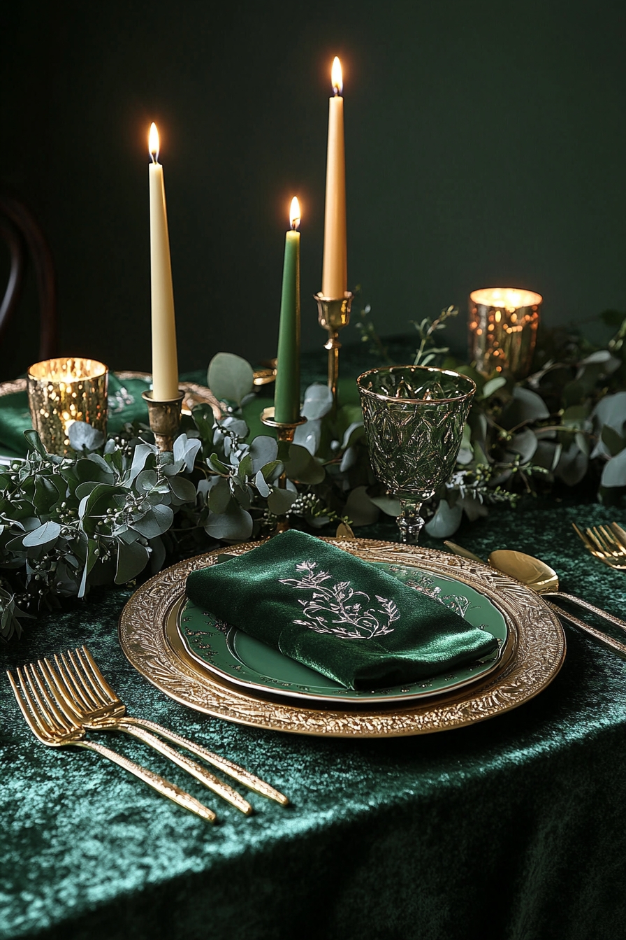  Forest Green and Gold Glamour