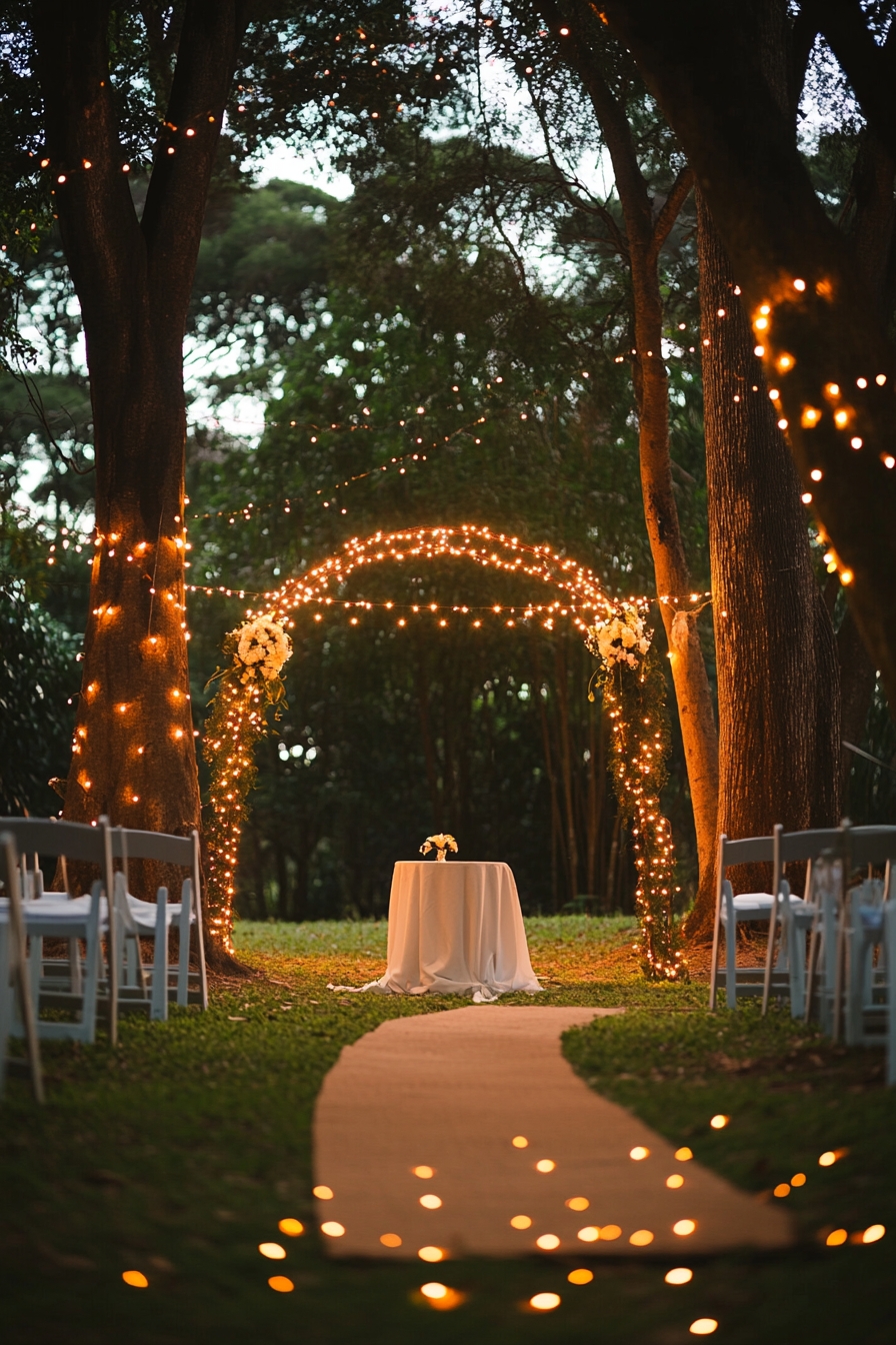 Glittering Outdoor Setup