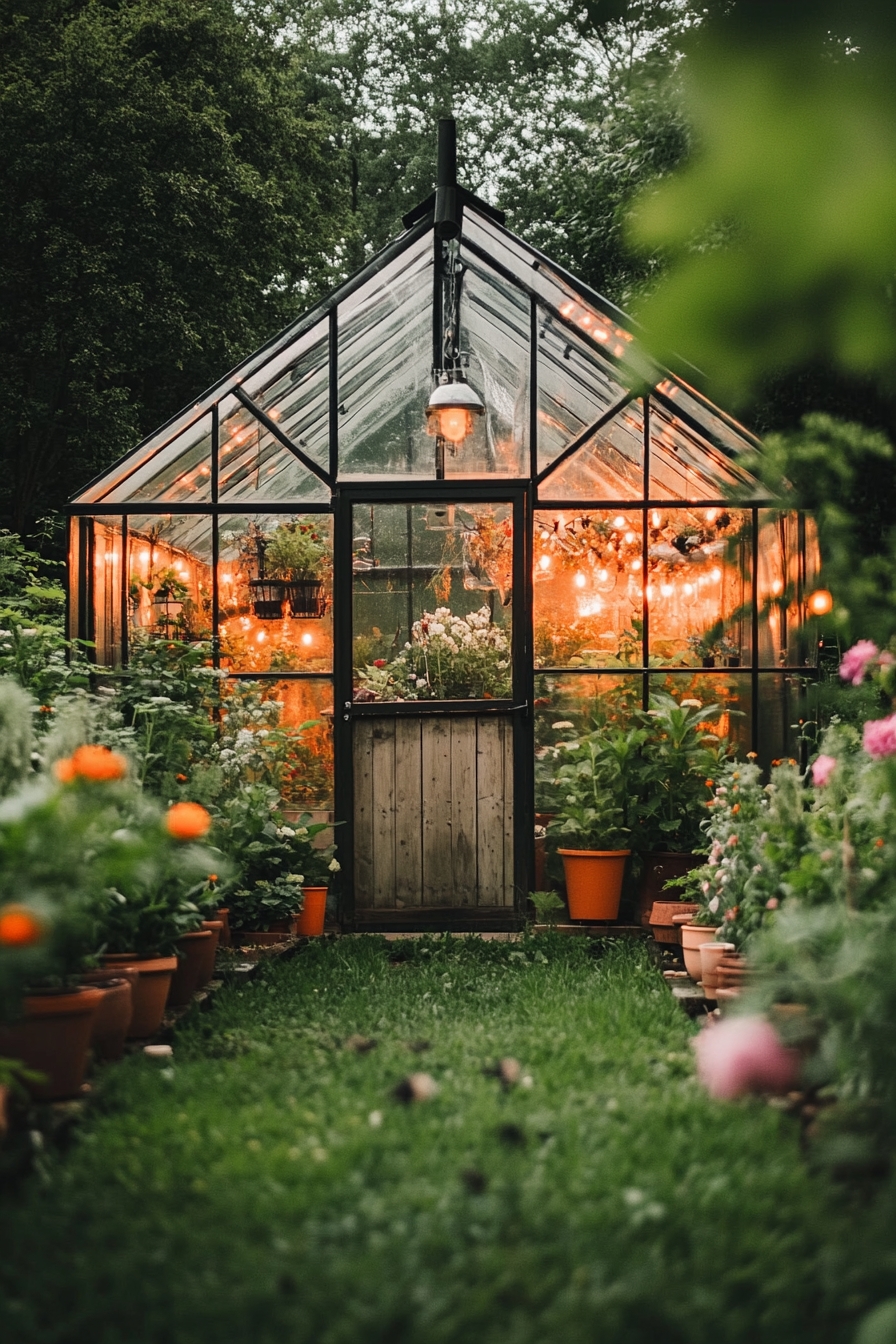 Glowing Greenhouse Garden