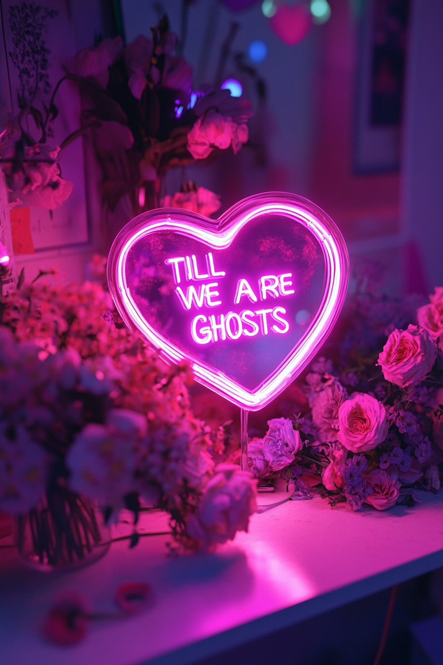 5. Hauntingly Beautiful Gothic Neon Sign
