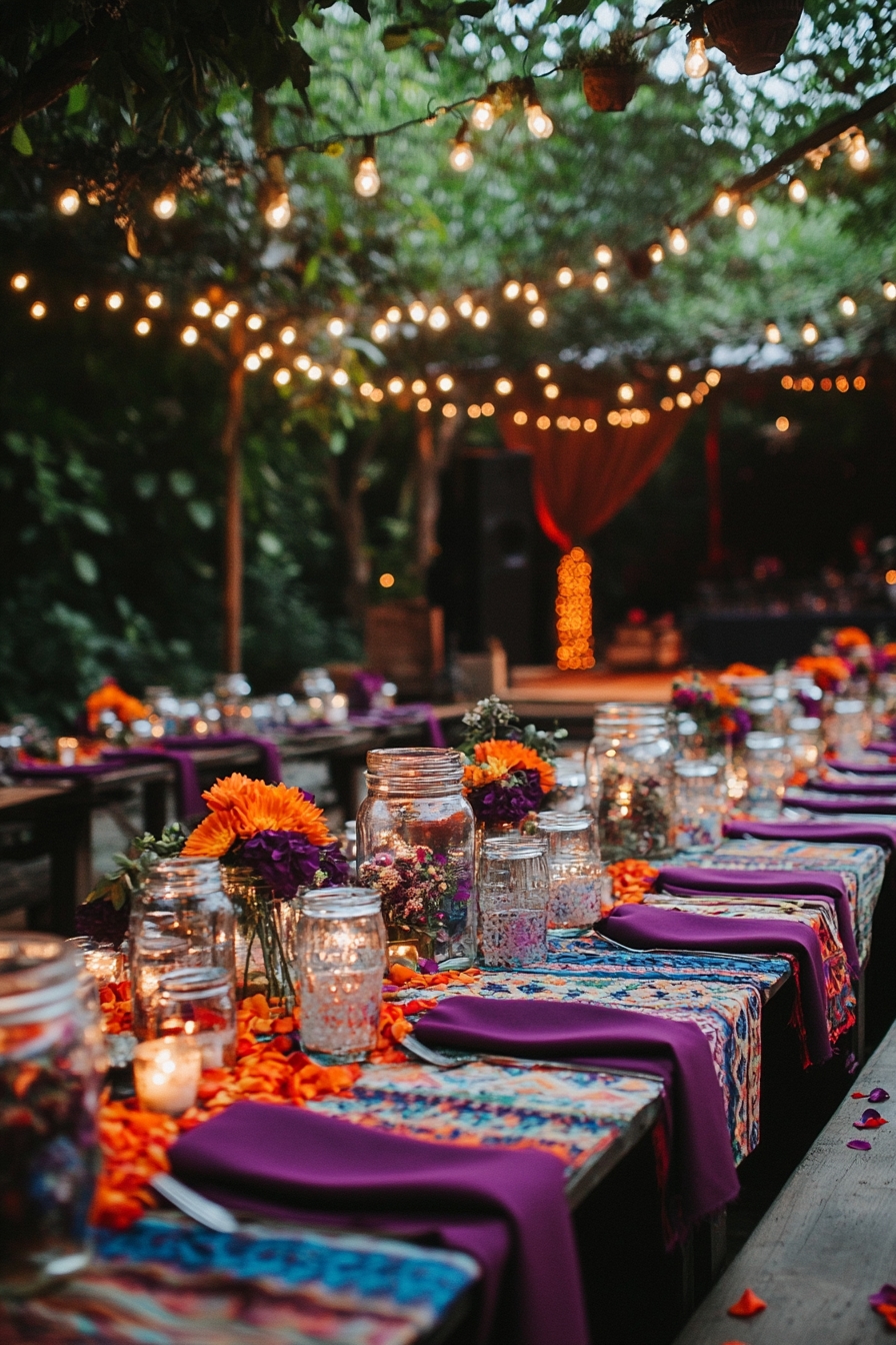 Hanging Lights and Florals