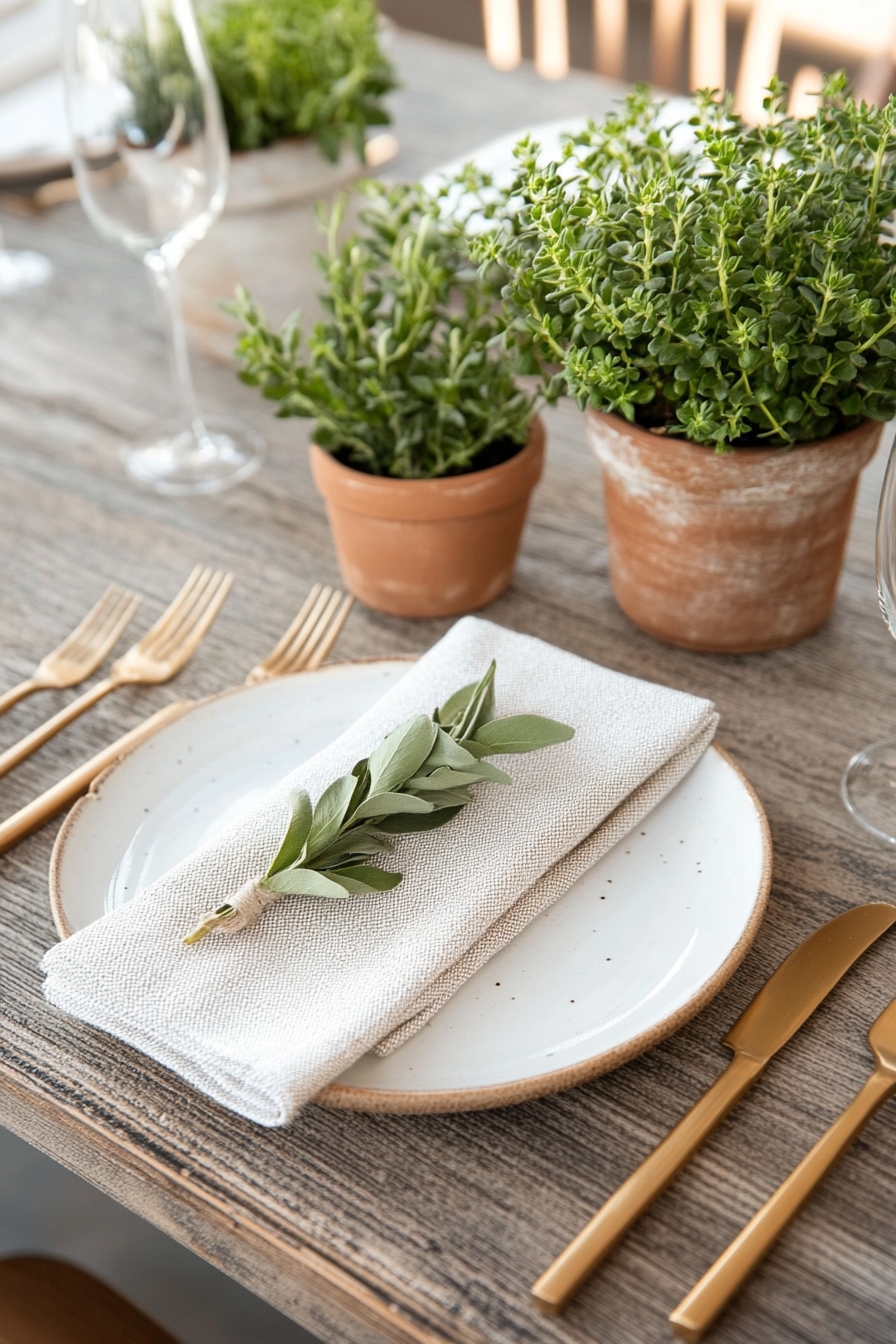 Herbs and Elegant Touches