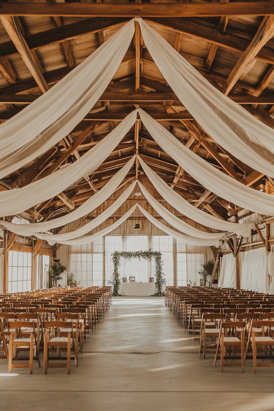 Flowing Ceiling Drapes