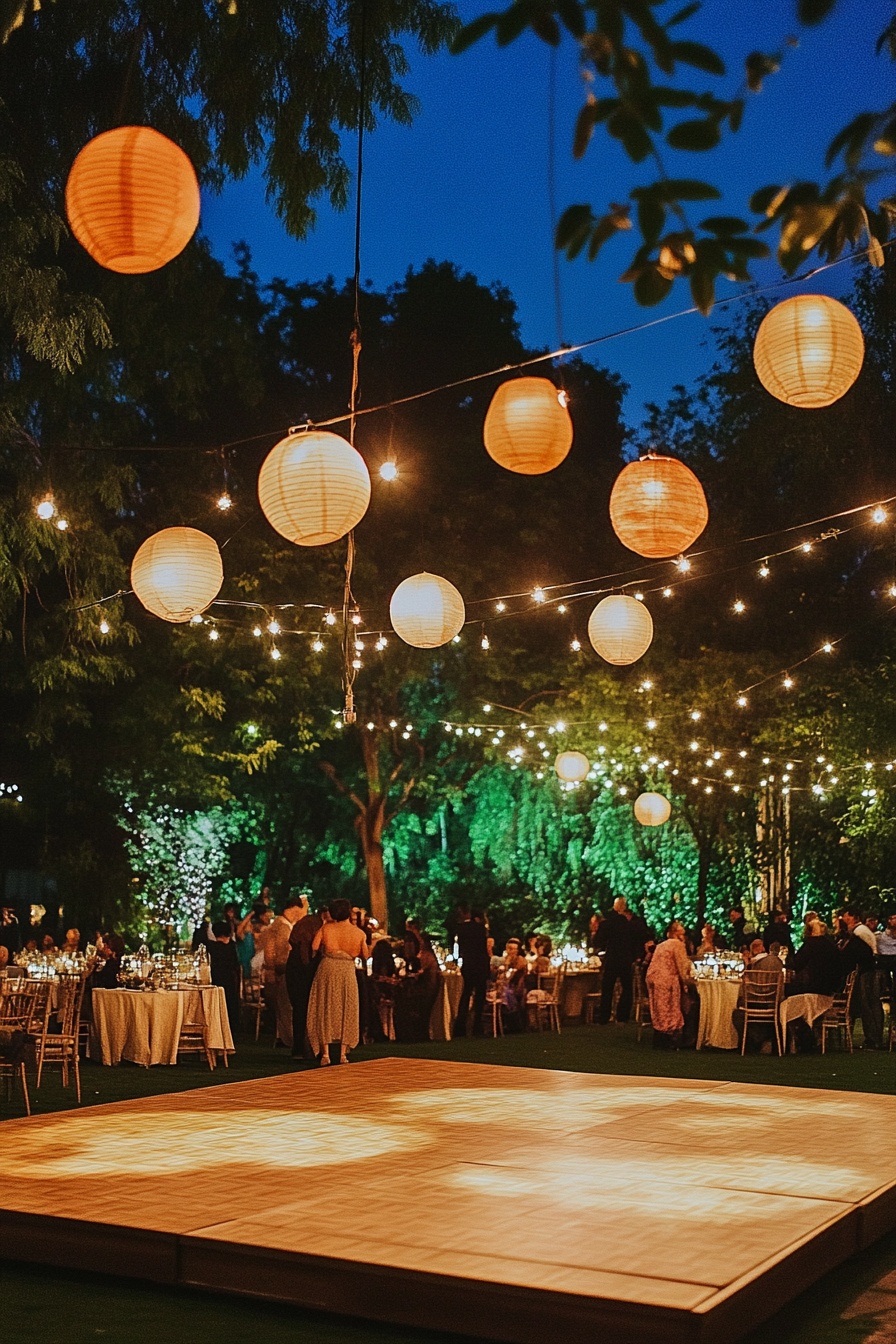 Lanterns and String Lights for Your Evening Wedding