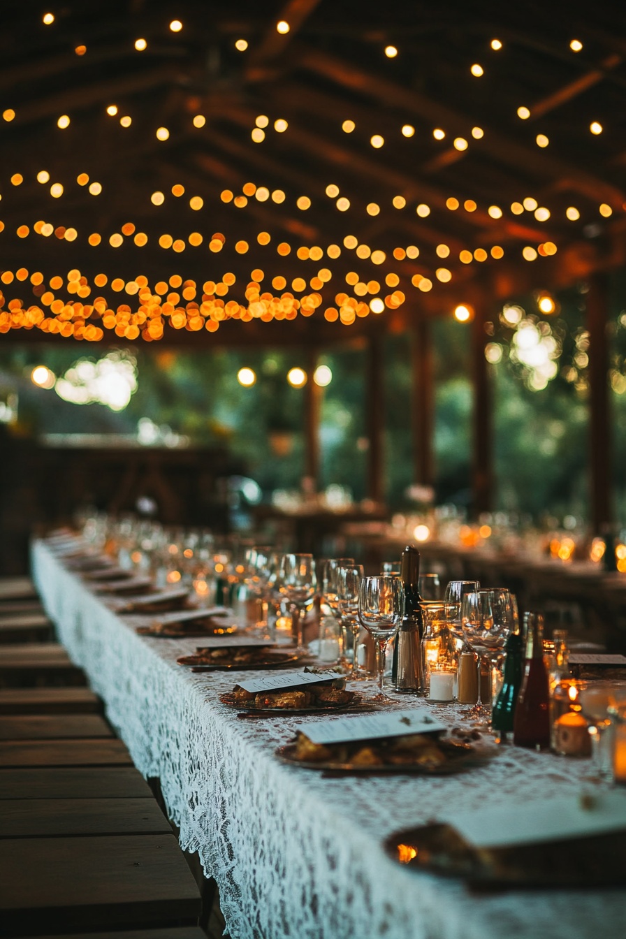 Reception Using Glowing Lights