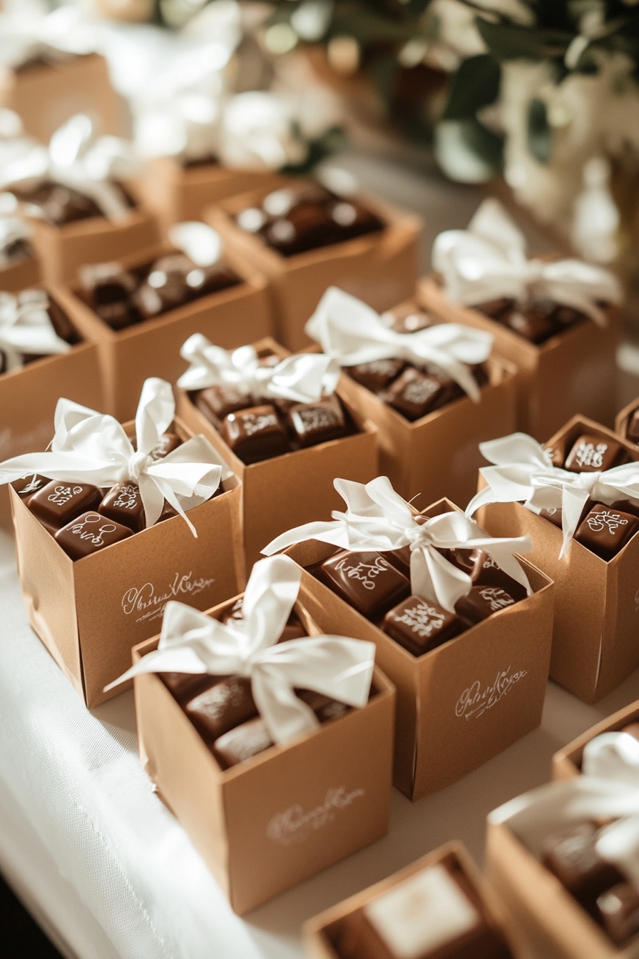 Kraft Wedding Favor Boxes