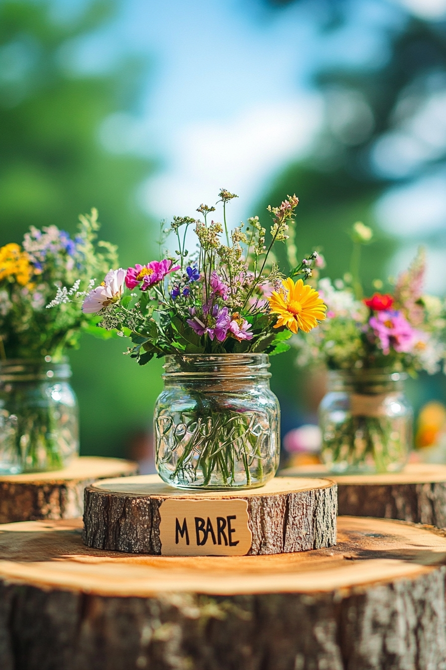 Mason Jar Flower Arrangements