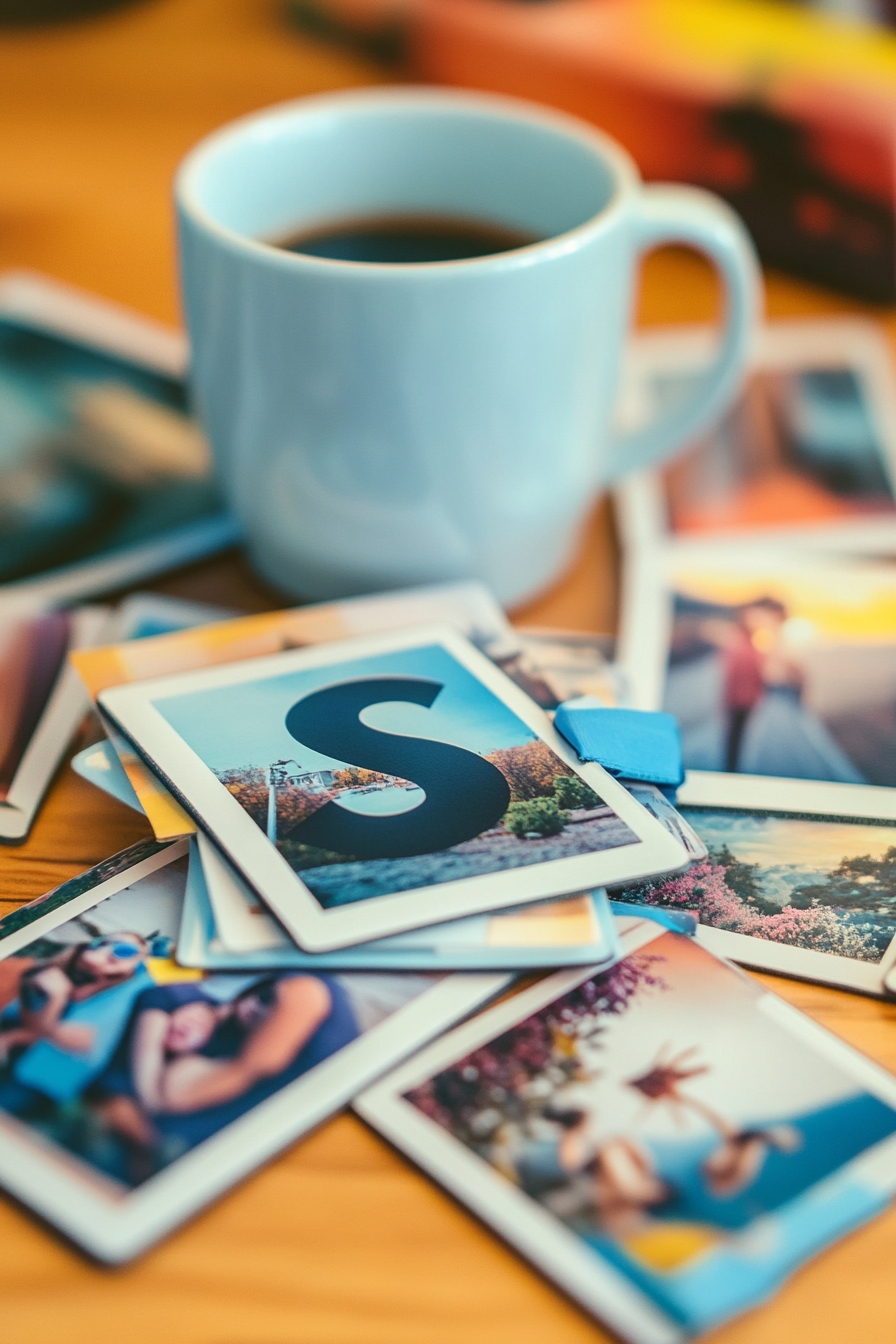 Memory Corner with Photos and Coffee