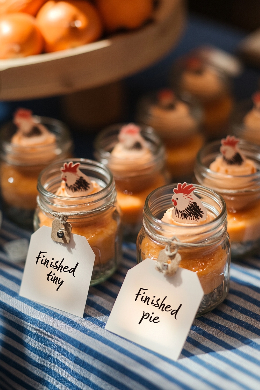 Miniature Pies in Mason Jars