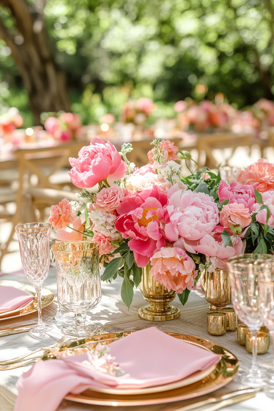 Peony Arrangements Soft Details