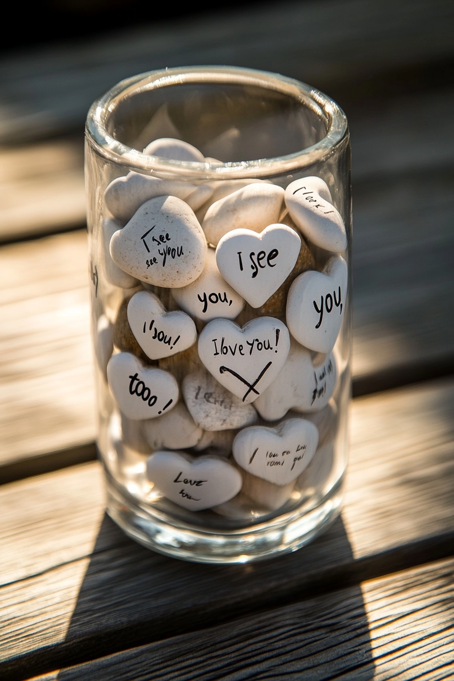 Romantic Heart Stones