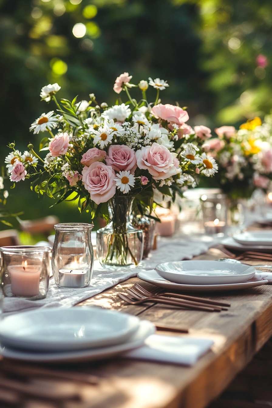 Soft Pink and White Blooms