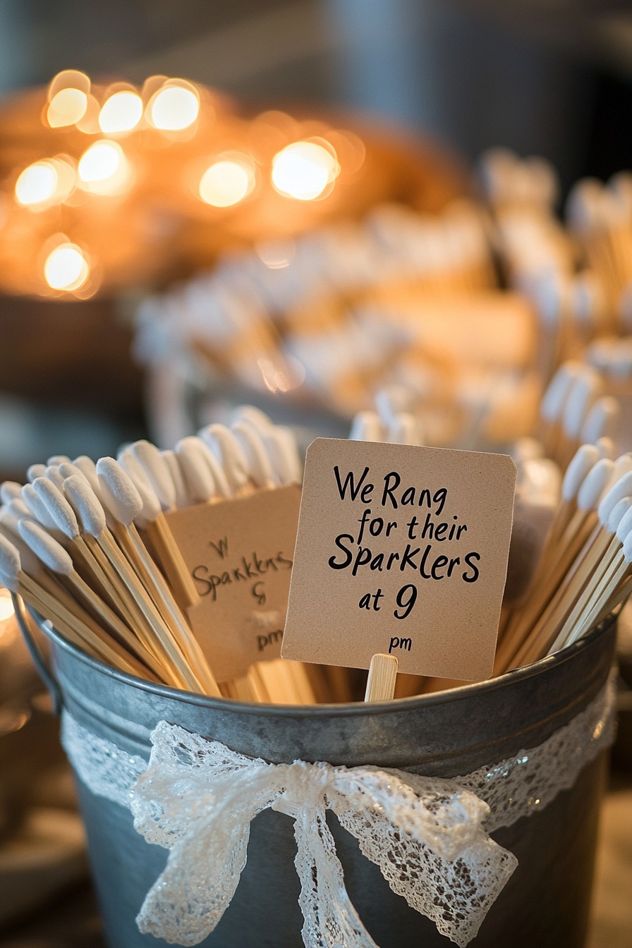 Sparkler Send-Off Station