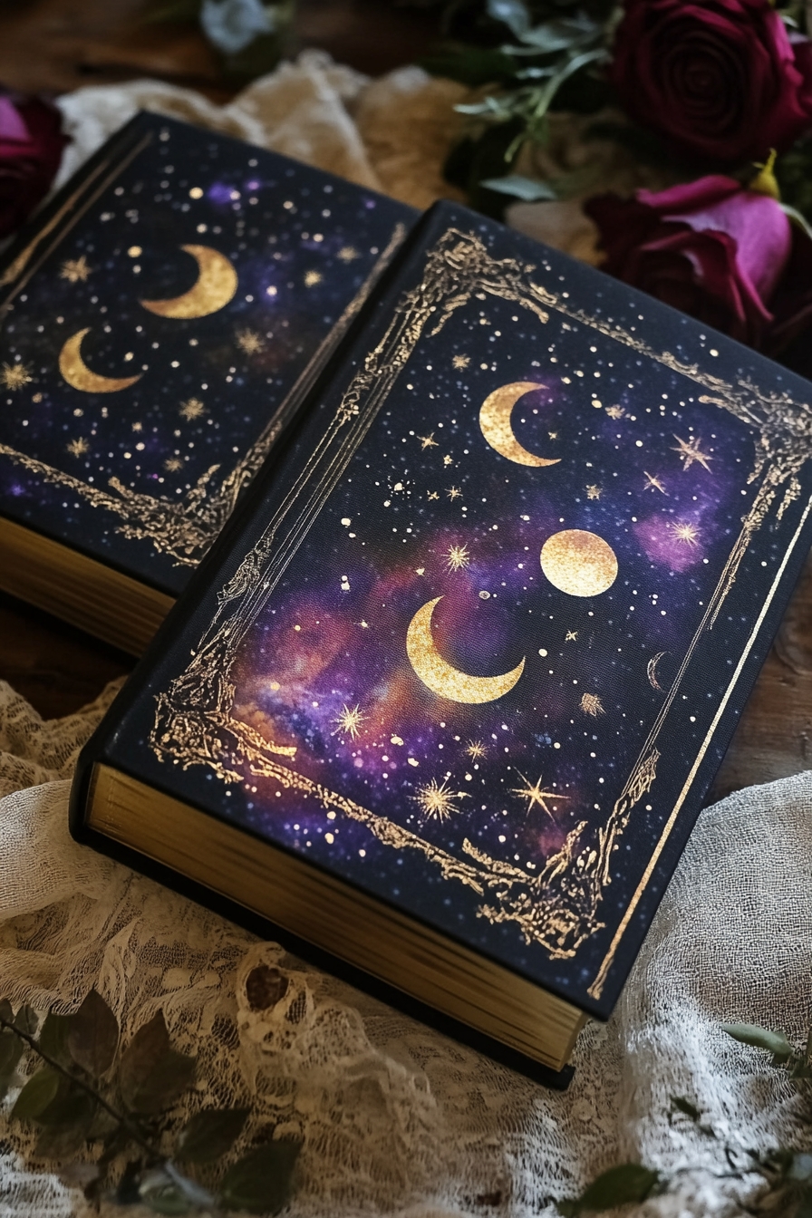 Starry Moon-Printed Books