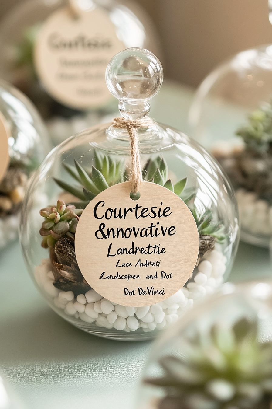 Succulent Glass Terrariums