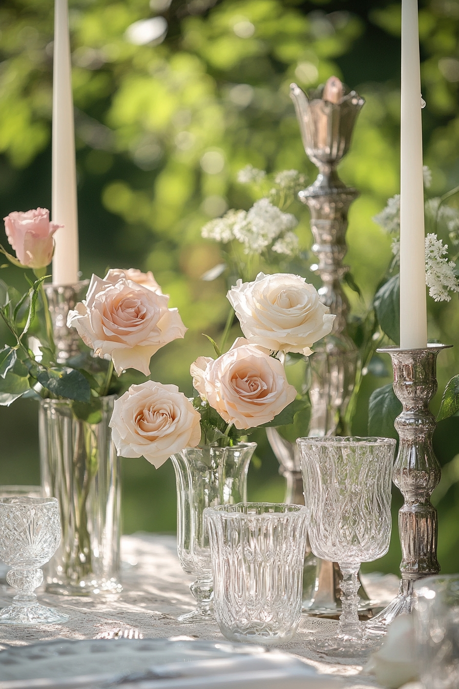 Tablescape with Vintage Candlelight