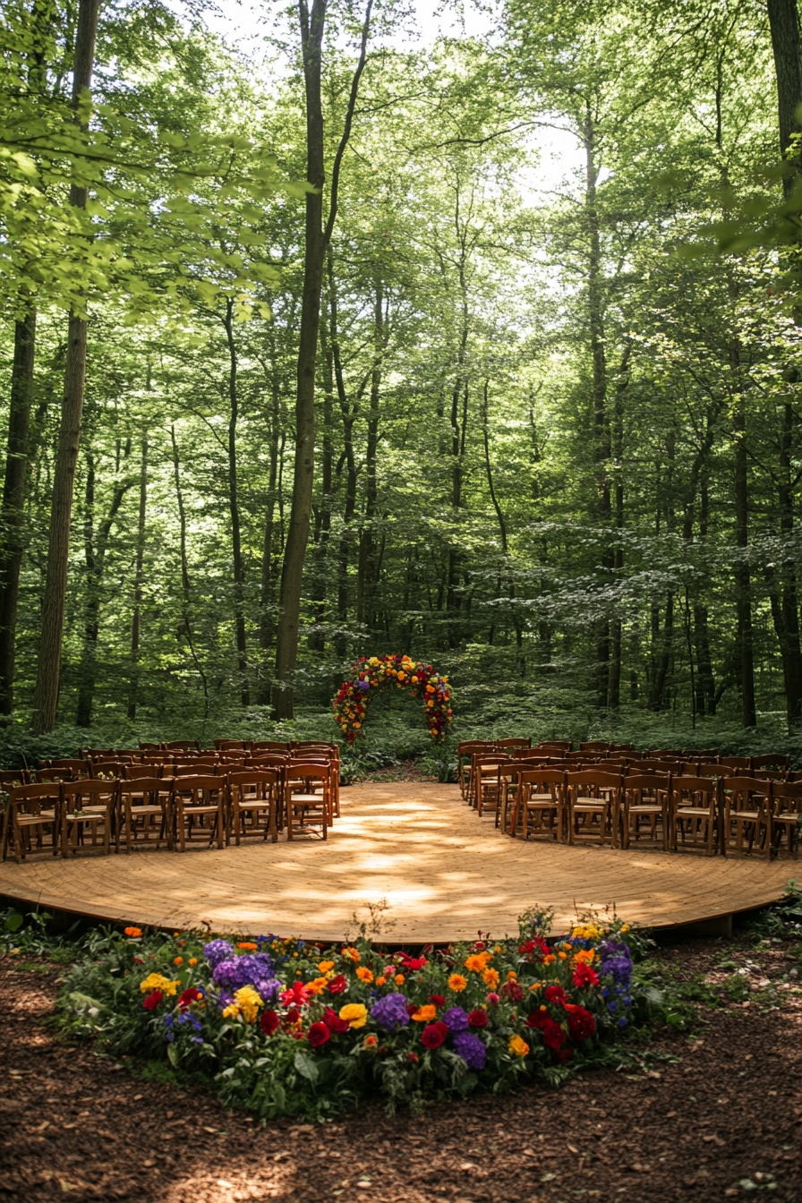 Vibrant Forest Ceremony