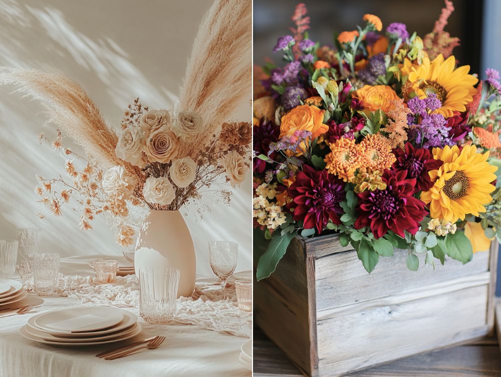 Wedding Centerpieces Fall Flower Arrangements Ideas