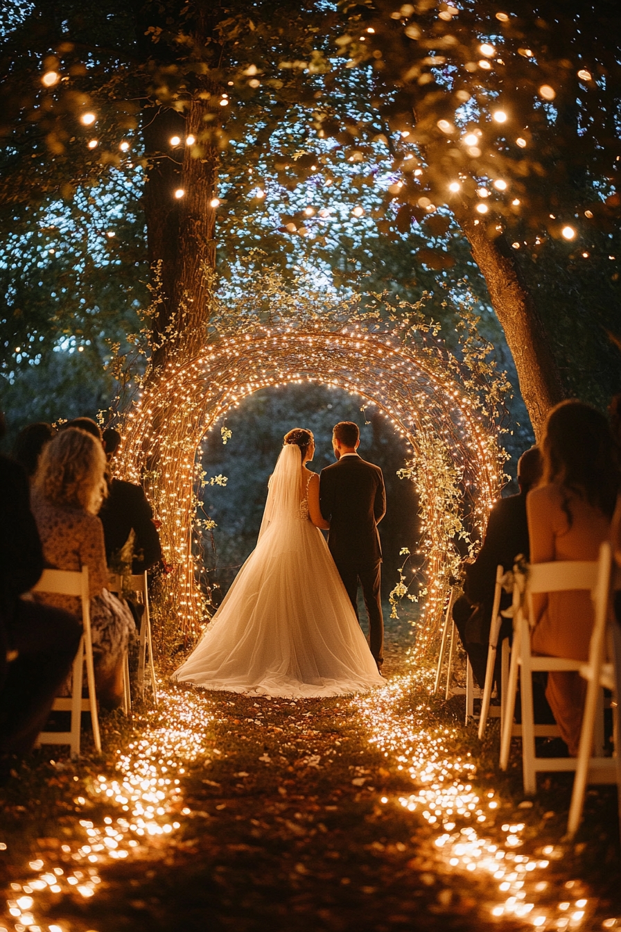 Wedding Ceremony with a Magical Glow