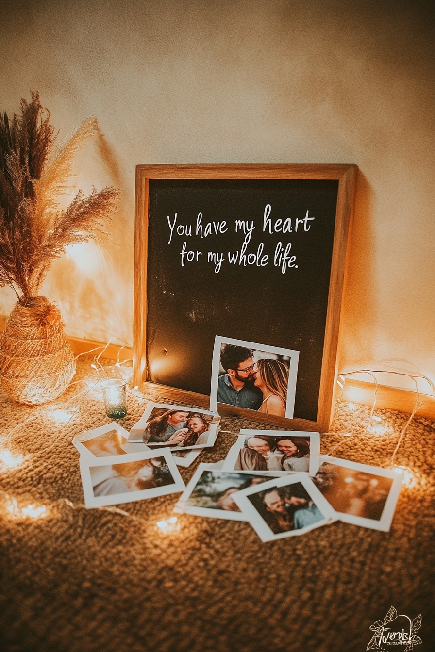 Charming Photo and Light Arrangement