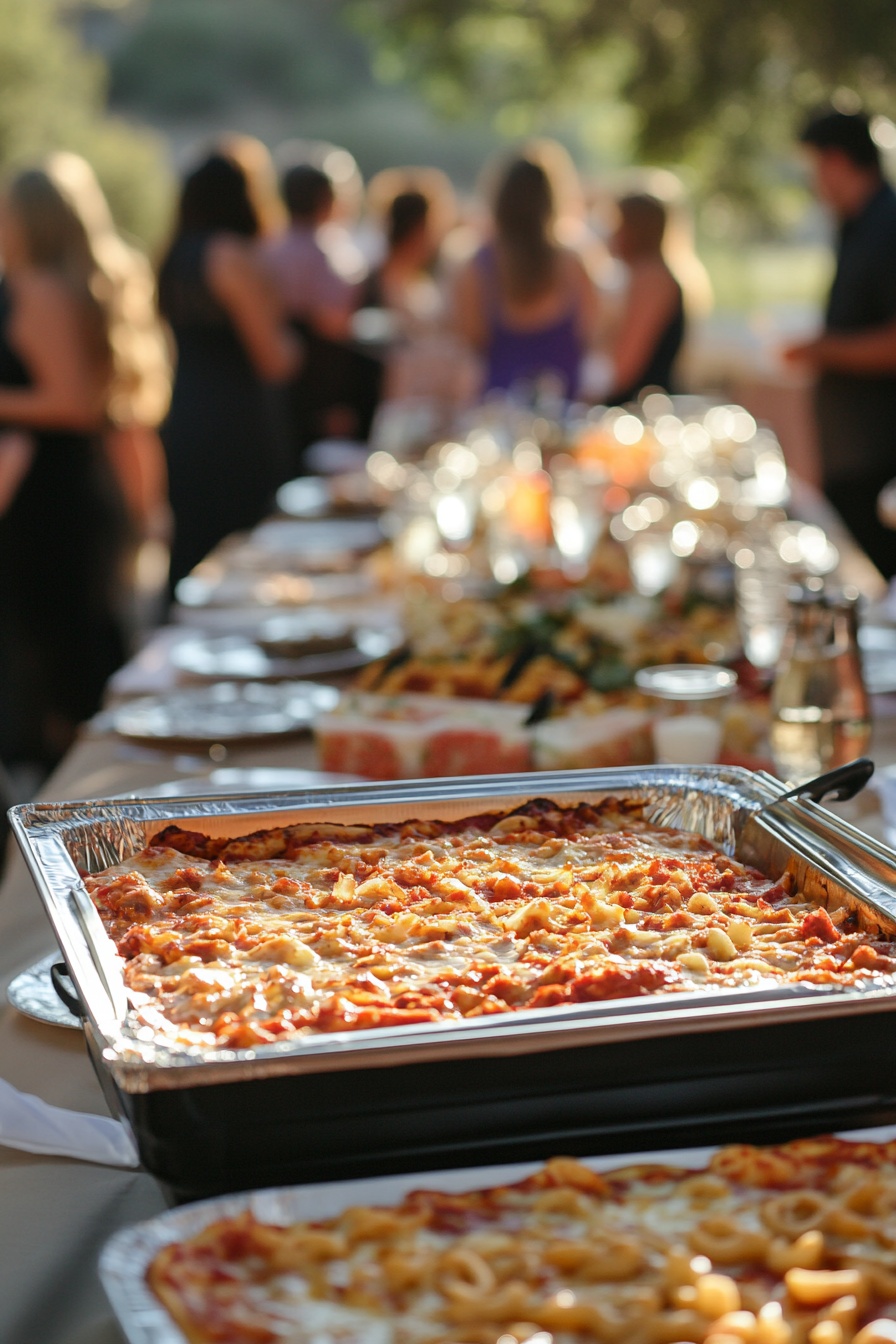 Pasta Dishes at Wedding Reception Feasts