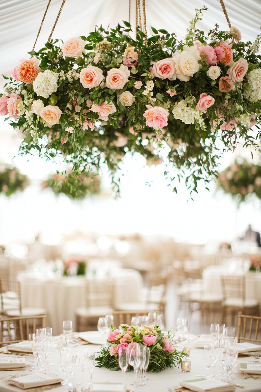 Venue with a Luxurious Floral Canopy