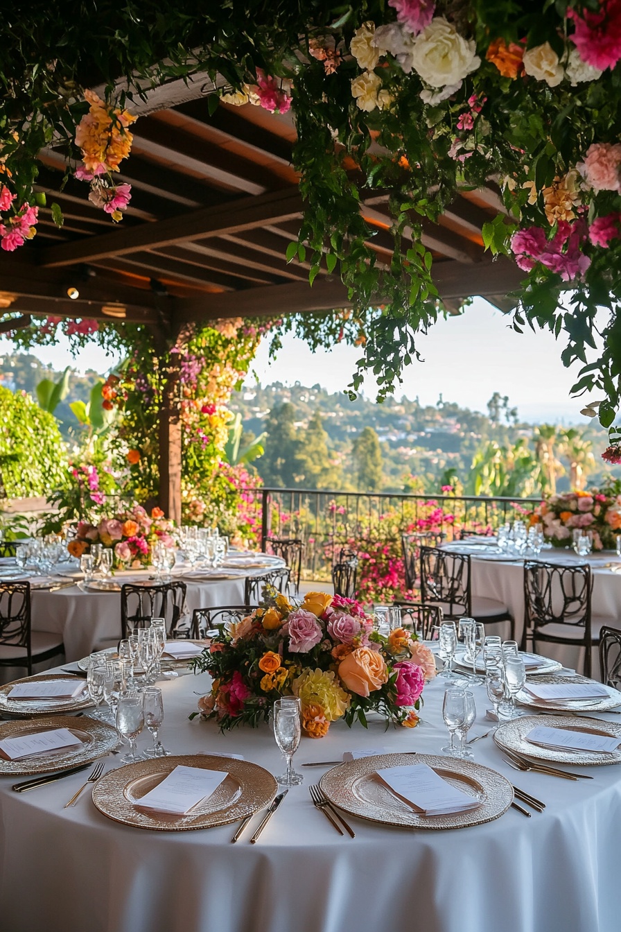 Garden Wedding Reception in a Picturesque Setting