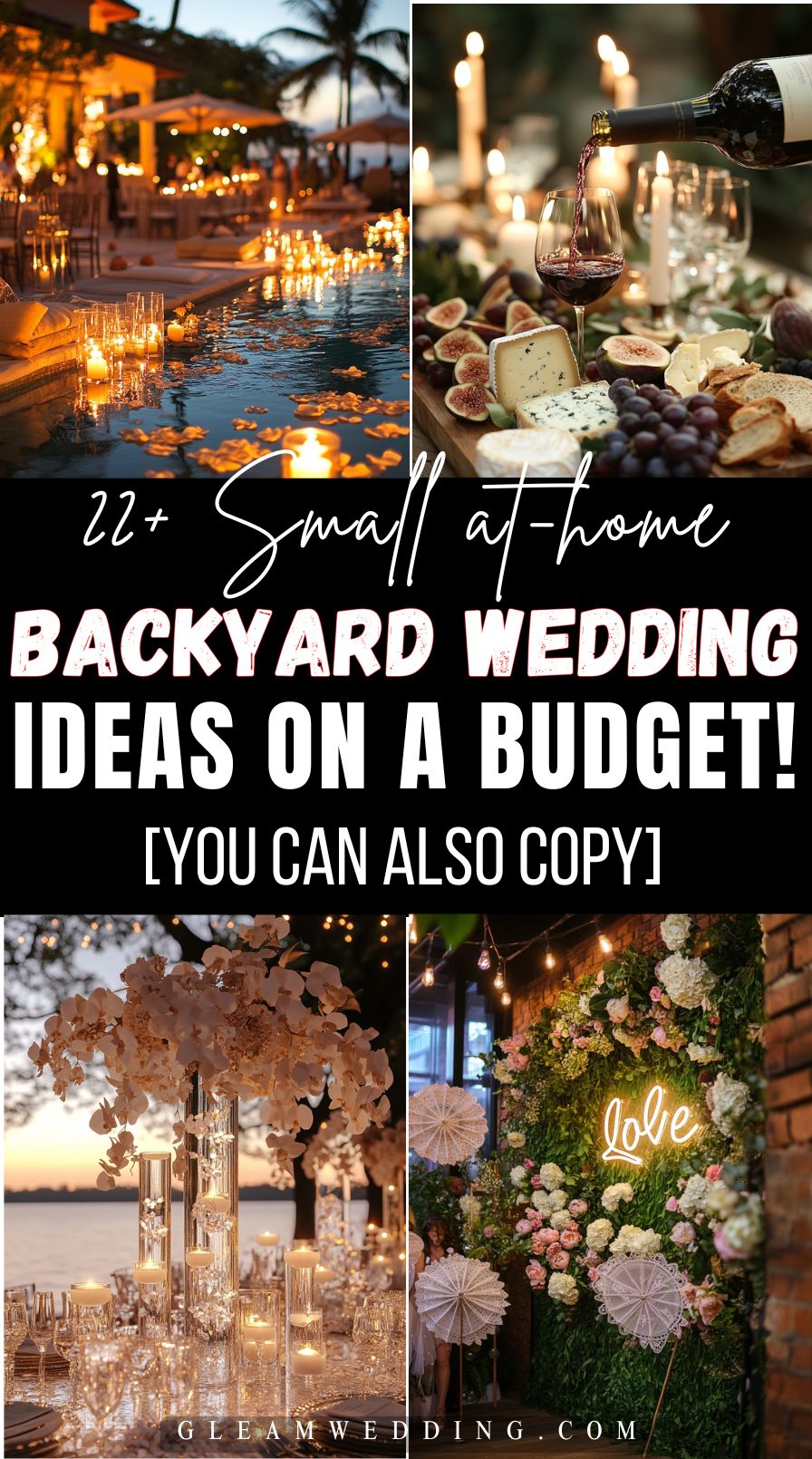 22+ Small at home Backyard wedding ideas on a budget!