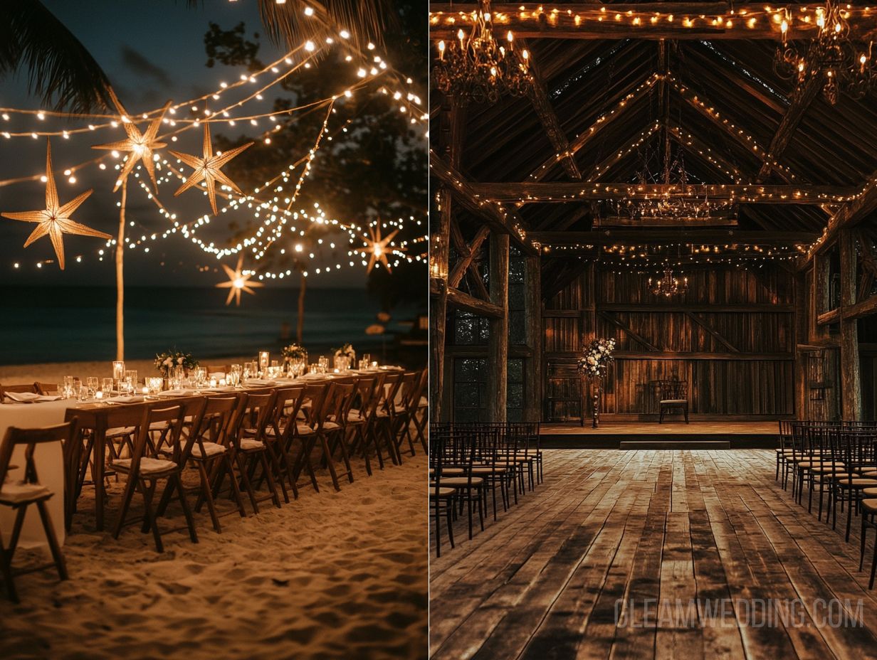 24+ Romantic Starry Night Wedding Theme Decoration Ideas