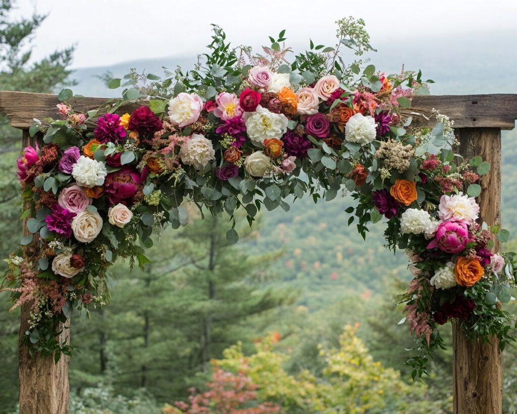 Romantic Garden-Style Floral Arch