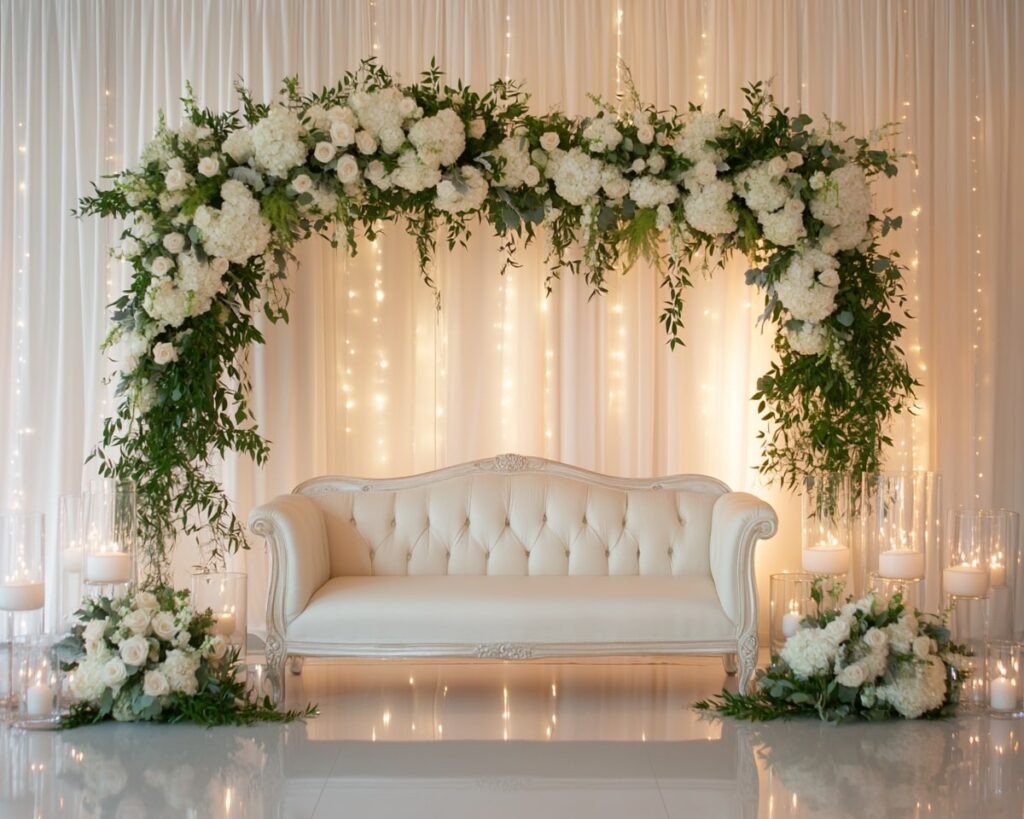 Seating Area with Glowing Candlelight