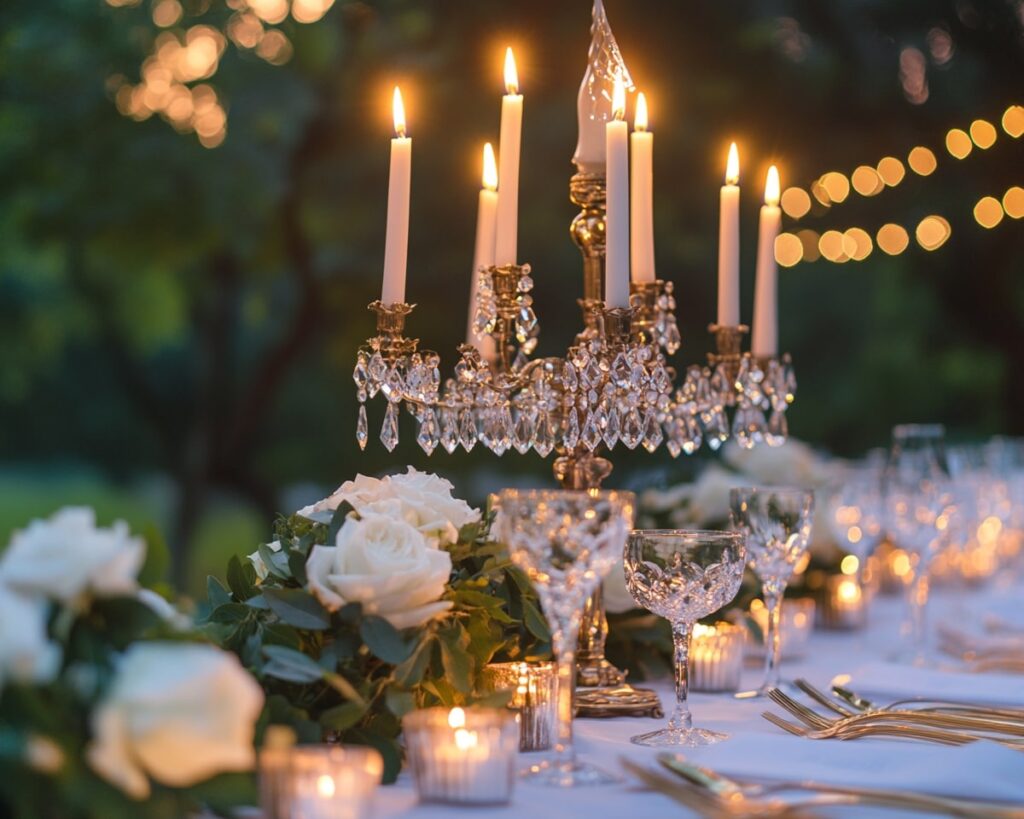 Roses and Crystal Accents